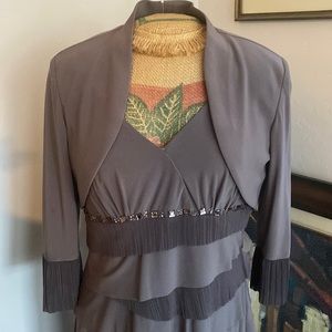 Bolero style dress with matching jacket. Cool super comfortable forgiving style